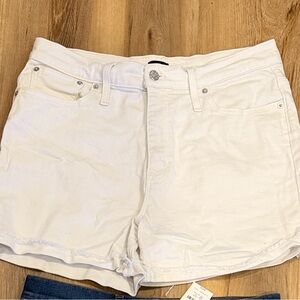 J. Crew Women's White Denim Shorts